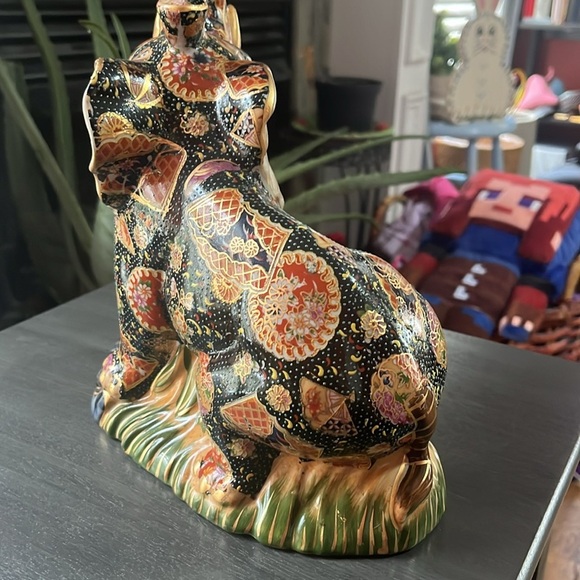 Satsuma Elephant Statue - Asian Elephant Statue - Asian Décor - Picture 2 of 5